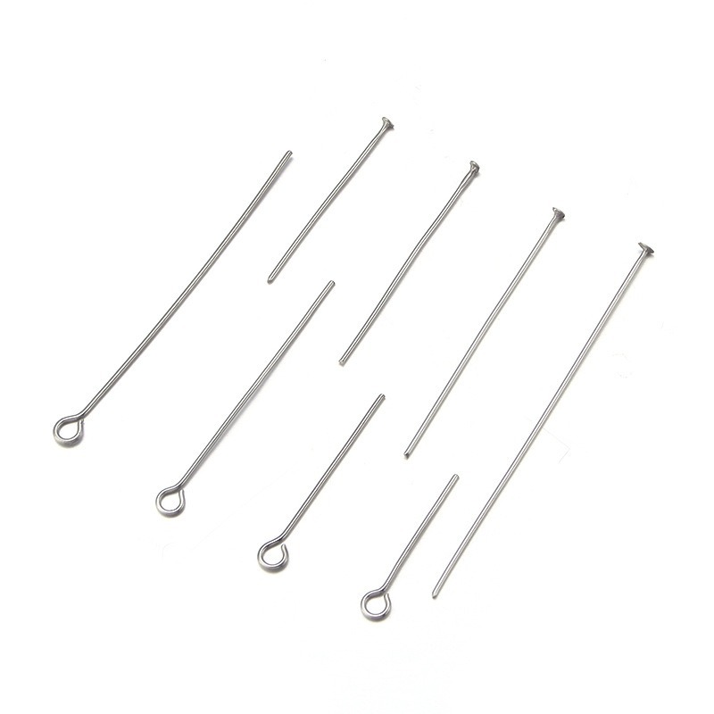304不鏽鋼配件合集 九字針 T針 珠鏈 耳鉤 羊眼 問號鉤 9字針 龍蝦扣 DIY飾品材料 手作材料-規格圖5