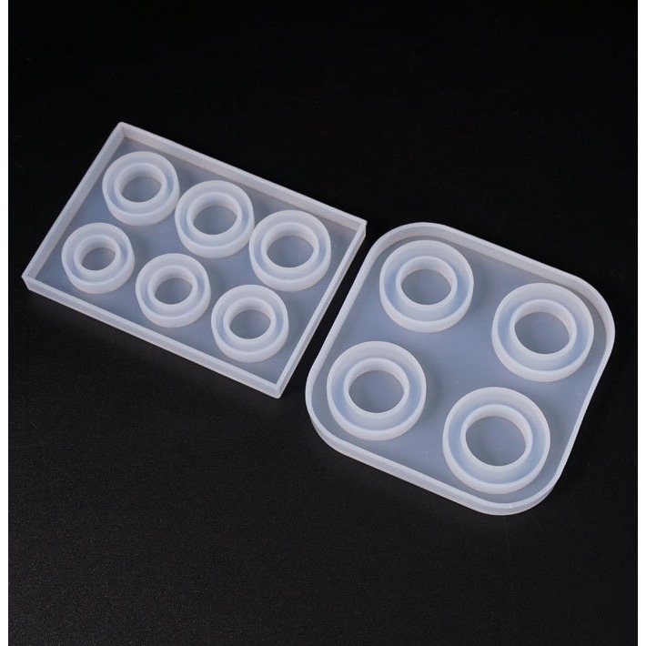 4戒 / 6戒 圓形戒指鏡面矽膠模具 DIY水晶滴膠模具 環氧樹脂模具 手作DIY-細節圖2