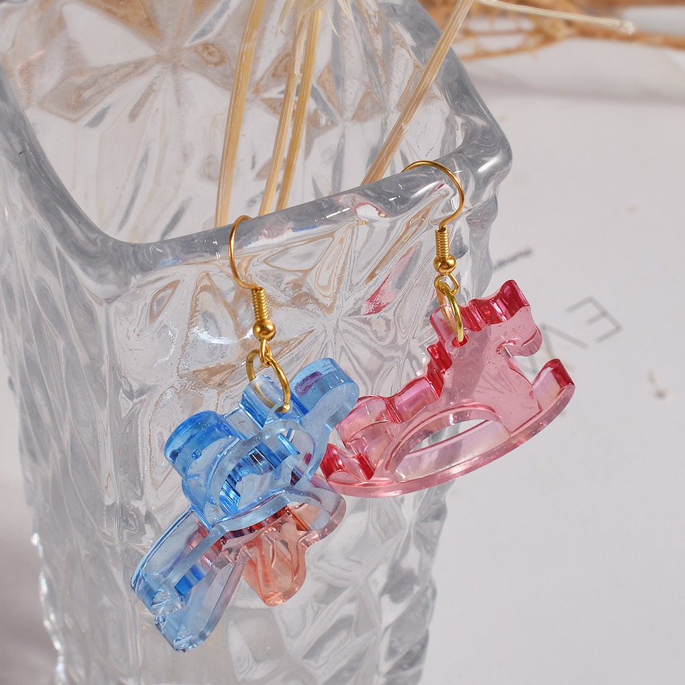 小貓小熊旋轉木馬糜鹿獨角獸掛牌合集吊墜耳環鏡面矽膠模具 聖誕模具 DIY手工模具 水晶滴膠模具-細節圖4