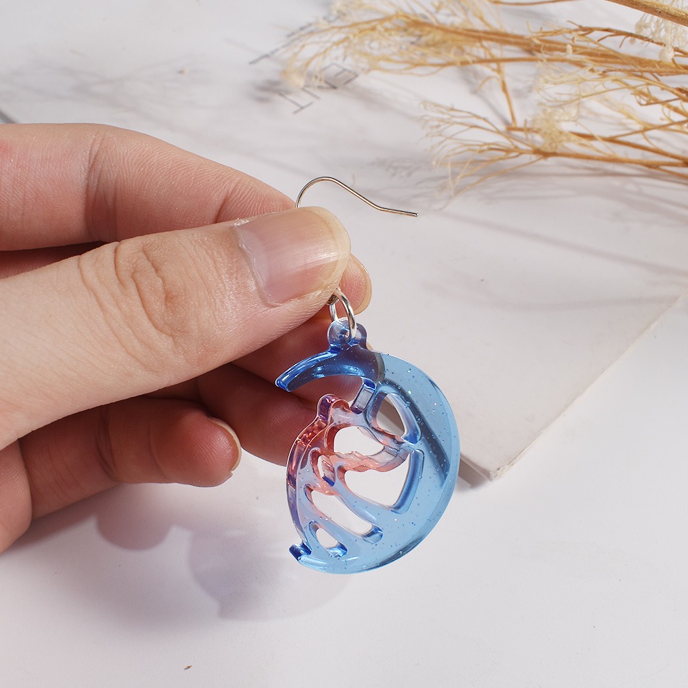 小貓小熊旋轉木馬糜鹿獨角獸掛牌合集吊墜耳環鏡面矽膠模具 聖誕模具 DIY手工模具 水晶滴膠模具-細節圖5