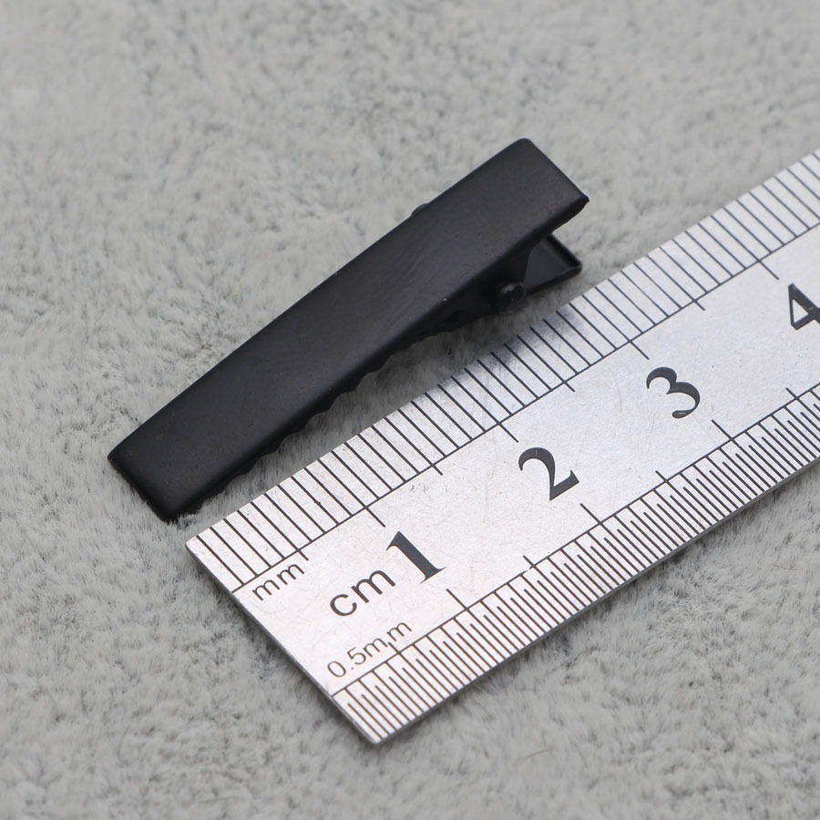 黑色金屬霧面烤漆髮夾 32/41/56mm (100入)  鴨嘴夾 一字夾 裸夾 黏土材料 DIY手作-規格圖5