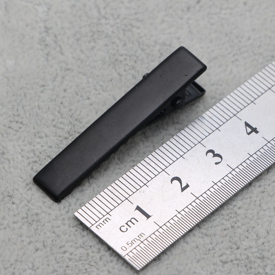 黑色金屬霧面烤漆髮夾 32/41/56mm (100入)  鴨嘴夾 一字夾 裸夾 黏土材料 DIY手作-規格圖5