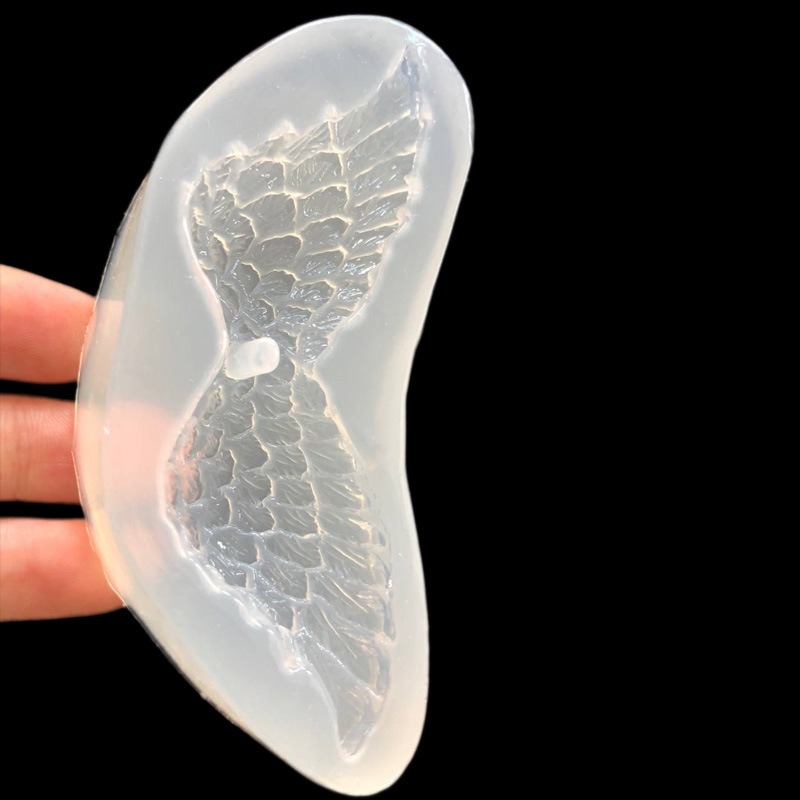 天使翅膀鏡面矽膠模具 DIY手工模具 水晶滴膠模具-細節圖3