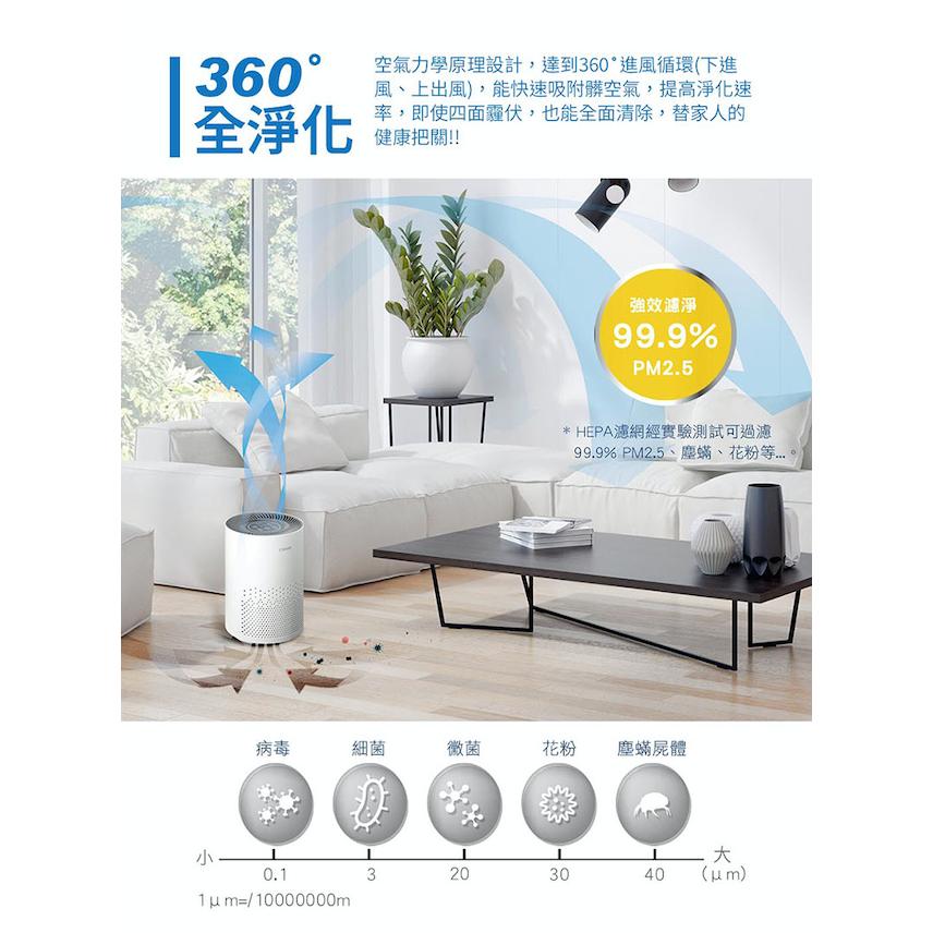 🐳可聊聊議價下單唷🐳 CHIMEI奇美 360度全淨化 智能空氣清淨機 AP-05SRC1-細節圖3