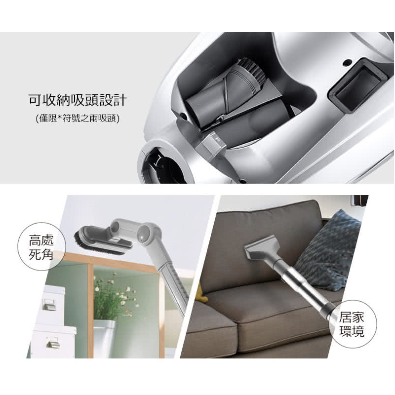 Whirlpool 惠而浦 550W多氣旋無集塵袋臥式吸塵器(VCK4007)-細節圖7