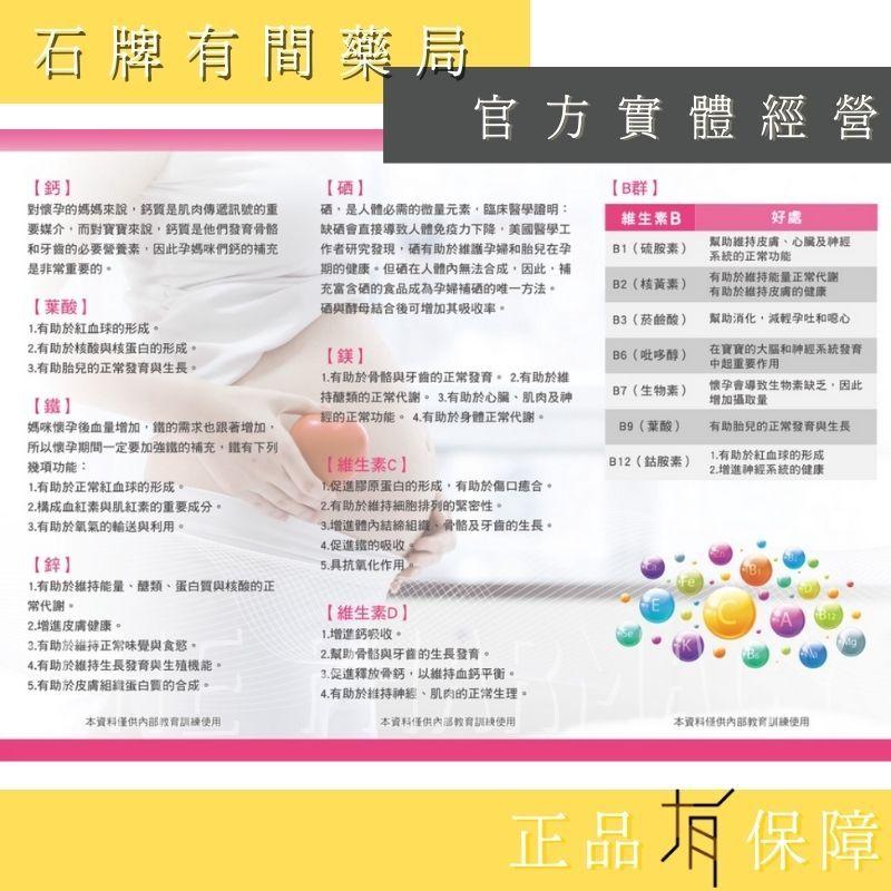 ⚡ 送+免運⚡ 新孕寶能孕婦綜合維他命｜60粒/盒｜孕婦保健 維生素 酵母 膠囊小顆【⽯牌有間藥局】-細節圖4