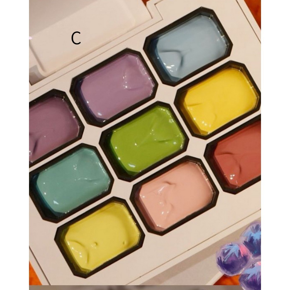 No.9奶油花磚彩繪線膠 C