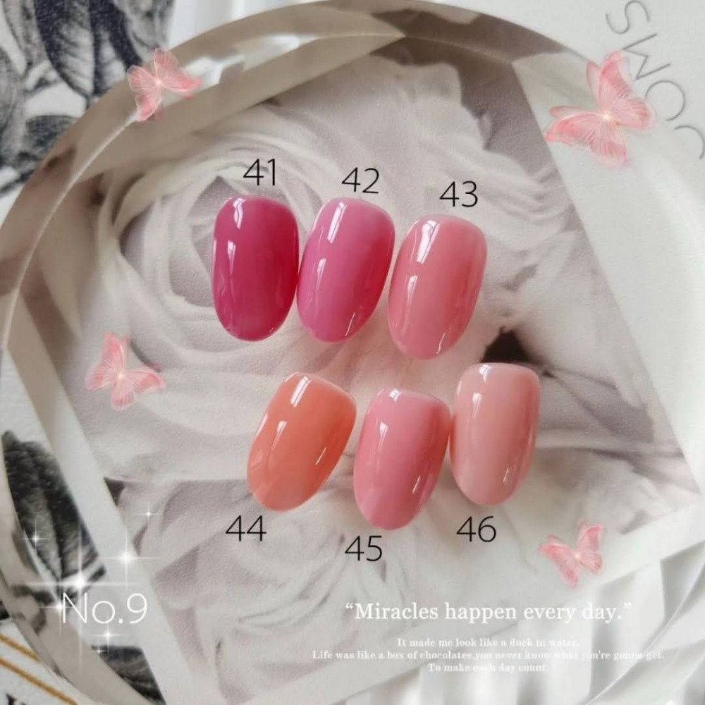(美甲師價) No.9甲油彩膠 001~046 / 黑/白/紅/乳白-規格圖3
