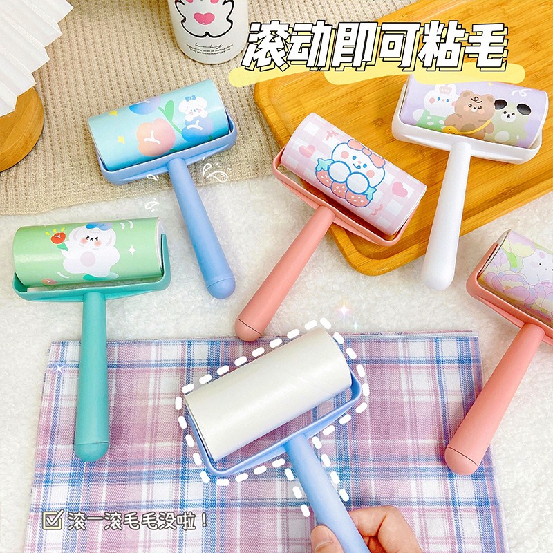 滾輪黏毛器 可撕式黏毛器 隨手黏 滾筒 捲筒 黏毛紙 黏塵紙 黏地板黏狗毛黏灰塵除塵黏毛 除塵滾輪 黏塵滾輪 寵物黏毛器-細節圖2