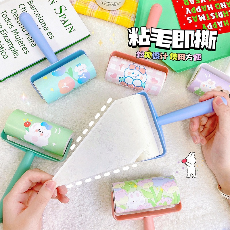 滾輪黏毛器 可撕式黏毛器 隨手黏 滾筒 捲筒 黏毛紙 黏塵紙 黏地板黏狗毛黏灰塵除塵黏毛 除塵滾輪 黏塵滾輪 寵物黏毛器-細節圖4
