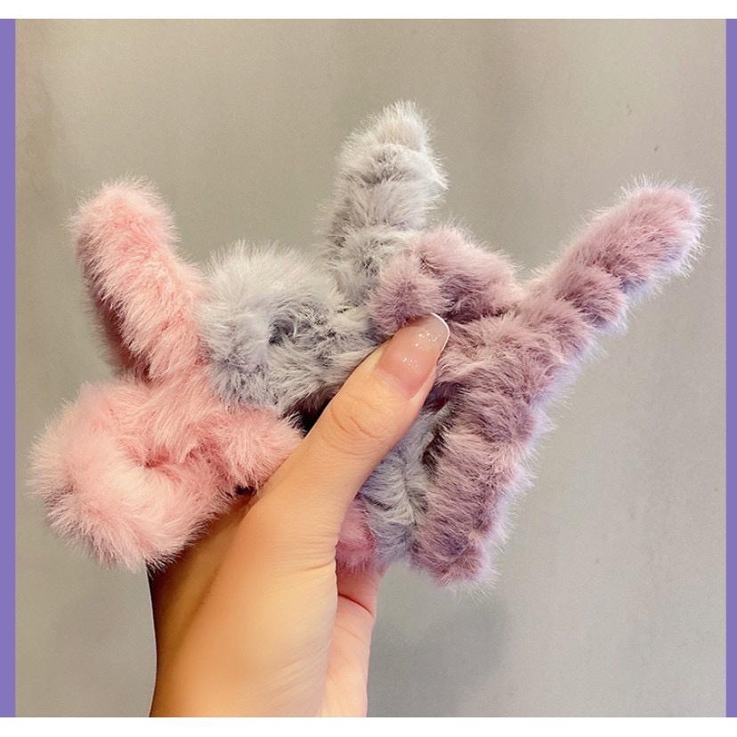 毛絨髮夾 髮夾 鯊魚夾 抓夾 毛絨鯊魚夾 可愛髮夾 造型髮夾 毛絨夾 多色可選-細節圖7