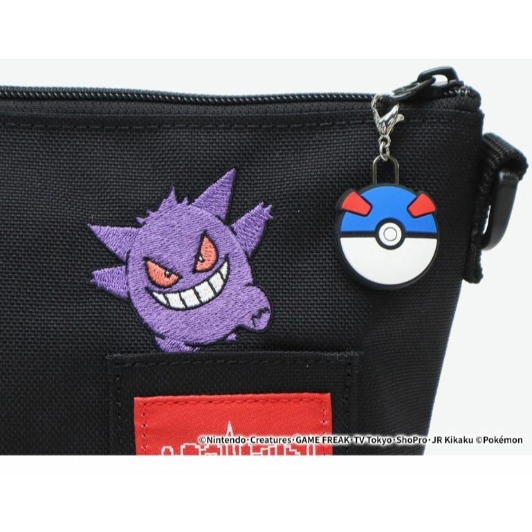 現貨+預購 Manhattan Portage 聯名 寶可夢 pokemon 曼哈頓包 皮卡丘 耿鬼 側背包 斜背包-細節圖4