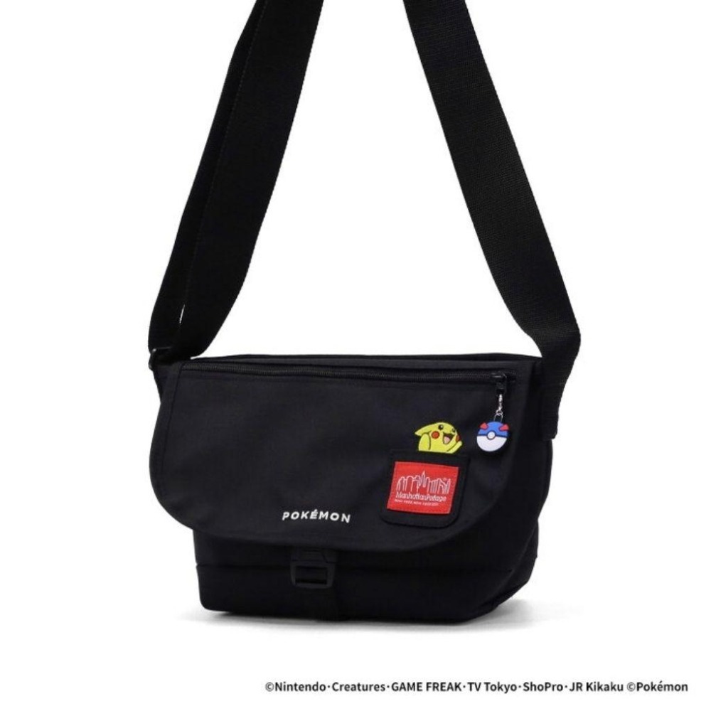 現貨 Manhattan Portage 聯名 寶可夢 Pokémon 曼哈頓包 皮卡丘 郵差包 側背包(大) 新款-細節圖6