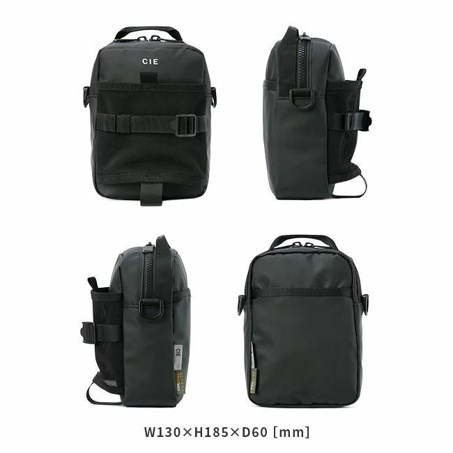 預購 CIE 斜背包 肩背包 防潑水 日本製 GRID3 黑色 MINI SHOULDER BAG 側背包 4色-細節圖2