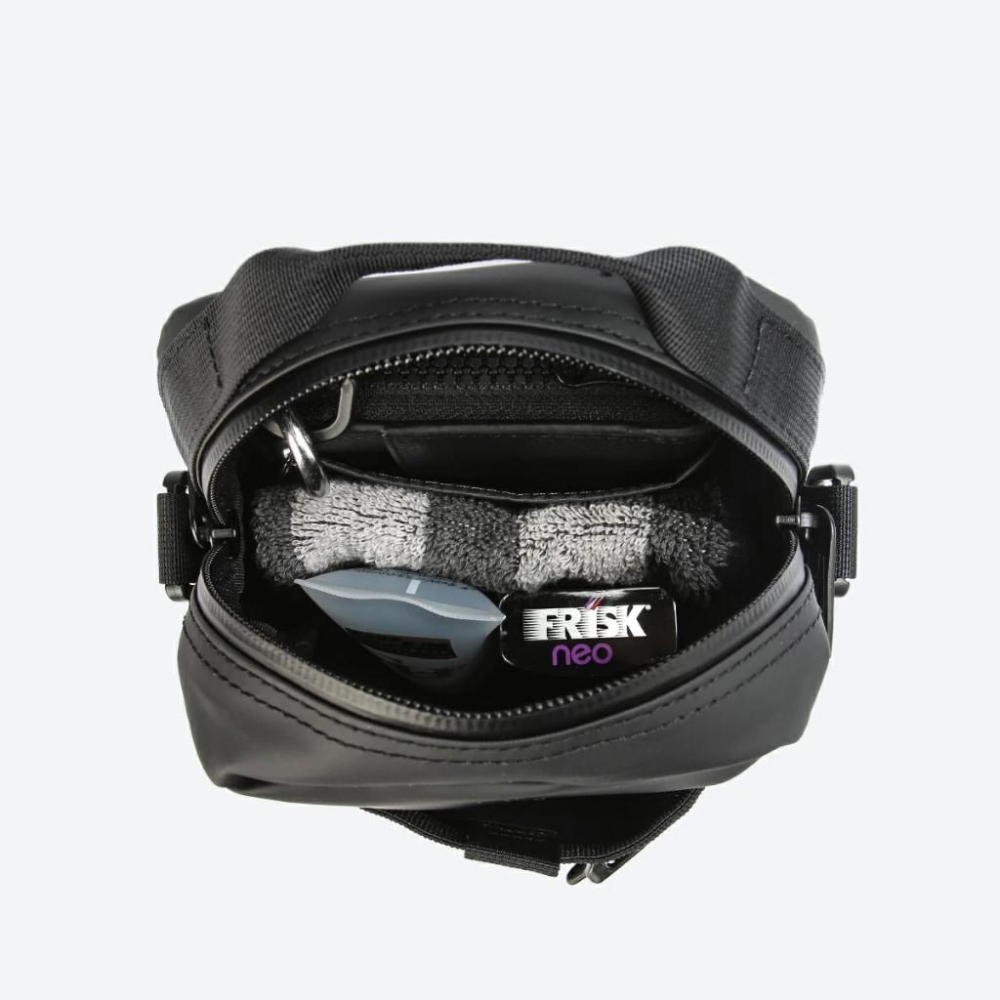 現貨 CIE × mansel 斜背包 肩背包 防潑水 日本製 GRID3 黑色 MINI SHOULDER BAG-細節圖7