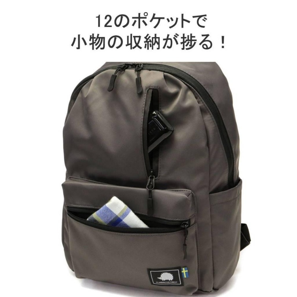 現貨+預購 北歐刺蝟 SCANDINAVIAN FOREST 品牌 後背包 全新 日本代購 黑色 學生-細節圖4