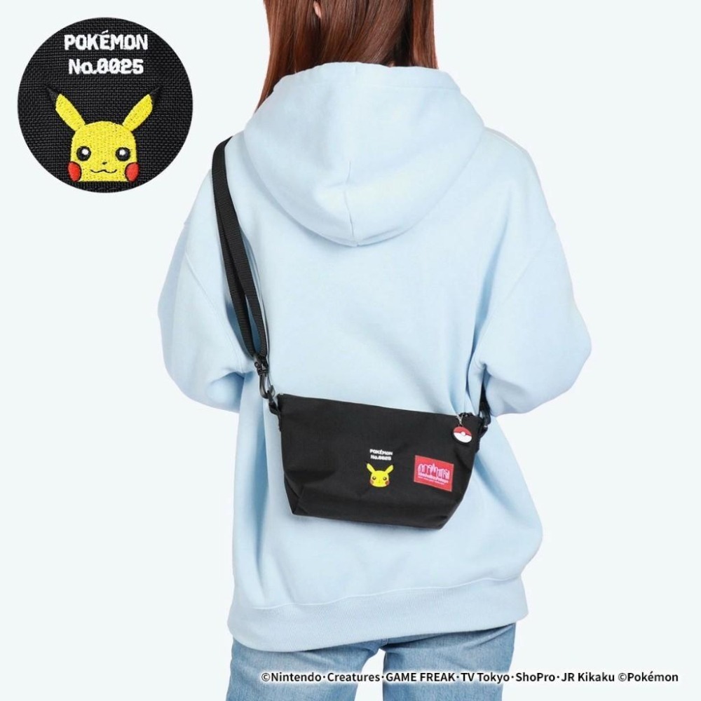 現貨+預購 Manhattan Portage 聯名 寶可夢 pokemon 曼哈頓包 皮卡丘  日本 側背包 斜背包-細節圖2