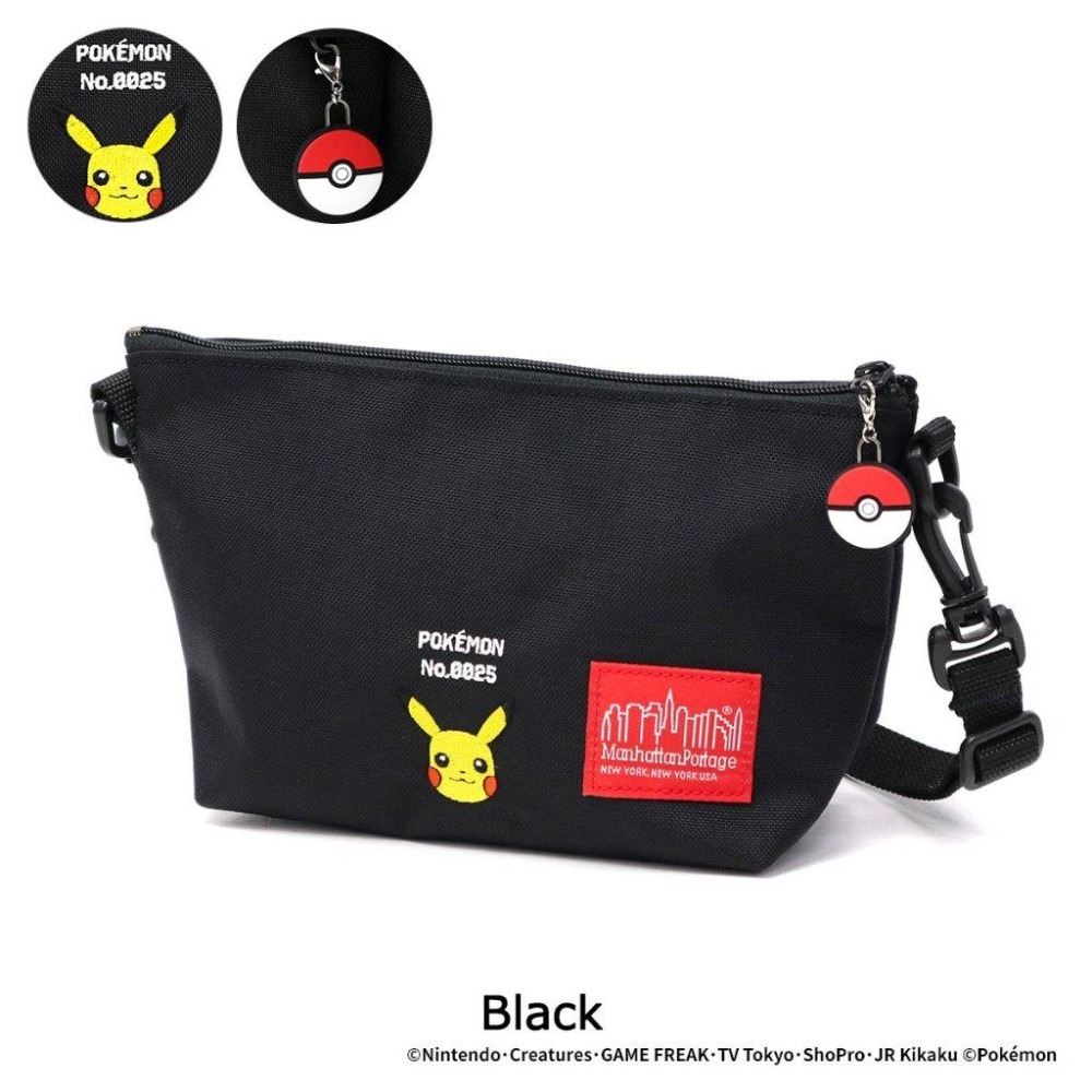 現貨+預購 Manhattan Portage 聯名 寶可夢 pokemon 曼哈頓包 皮卡丘  日本 側背包 斜背包-細節圖4