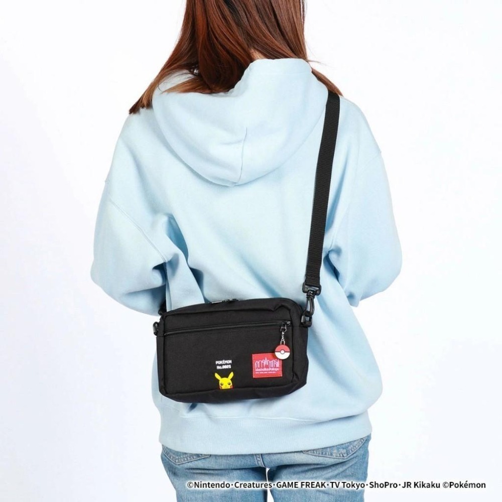 現貨 Manhattan Portage 聯名 寶可夢 pokemon 曼哈頓包 皮卡丘 日本 側背包 卡比獸-細節圖2