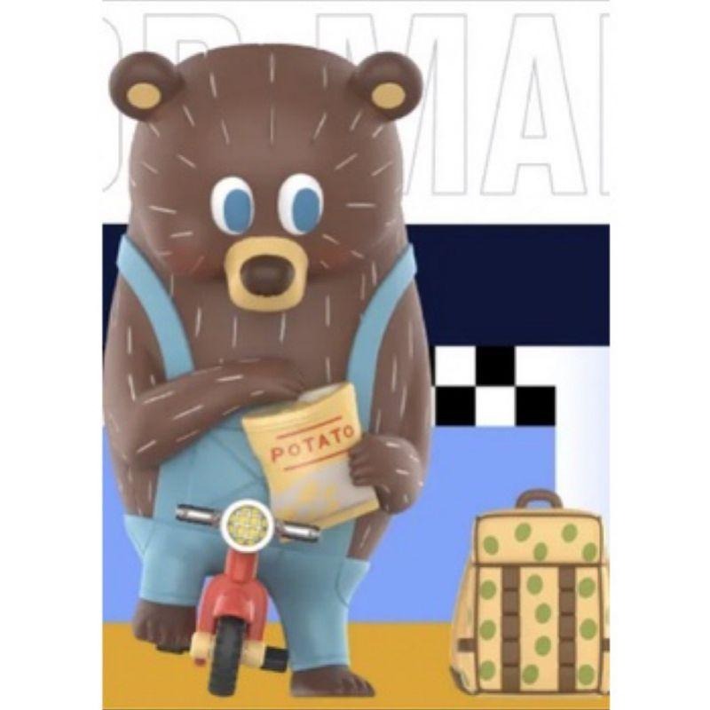 全新  BG Bear 熊 吊卡 pop mart 公仔 泡泡瑪特 小川耕平-細節圖2