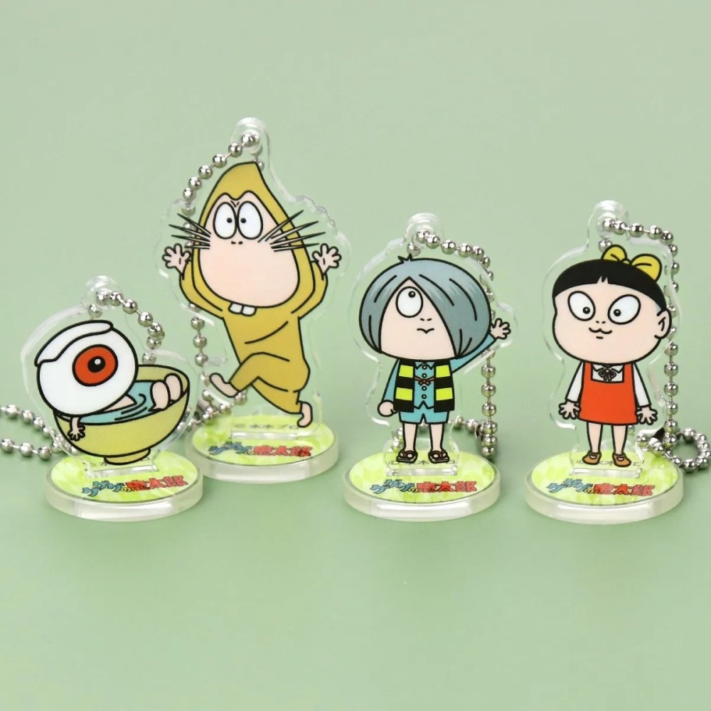 日版 ゲゲゲの鬼太郎  鬼太郎 水木茂 鑰匙圈 吊飾 店舖限定-細節圖4