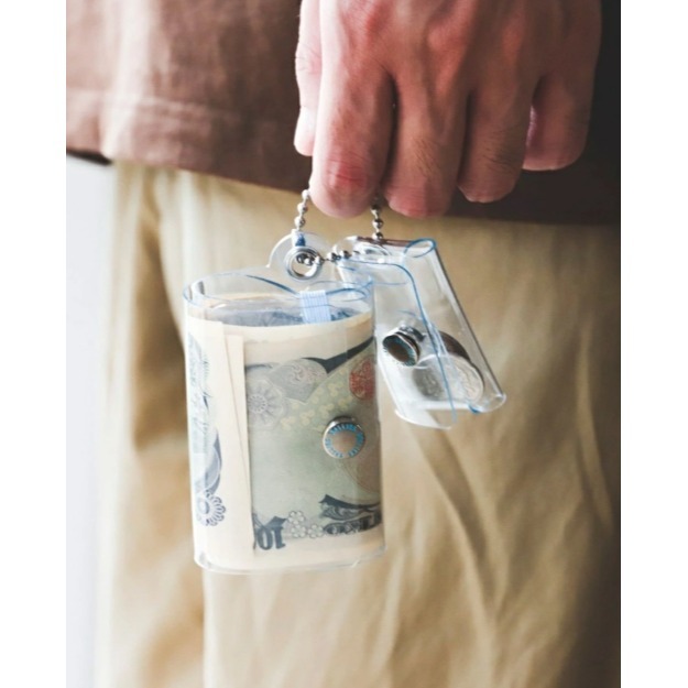 現貨 BEAMS JAPAN 日本製 SALLIES Pocket Pal 吊飾 透明錢包 零錢包 鈔票夾 鑰匙圈-細節圖4