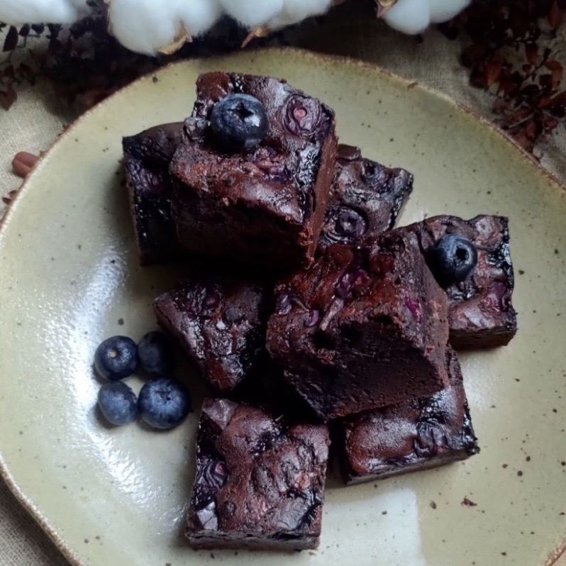 【九木蛋糕】新鮮藍莓布朗尼🫐    手作甜點-細節圖3