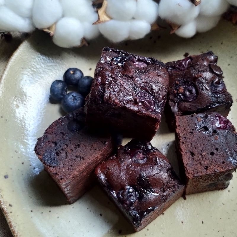 【九木蛋糕】新鮮藍莓布朗尼🫐    手作甜點-細節圖4