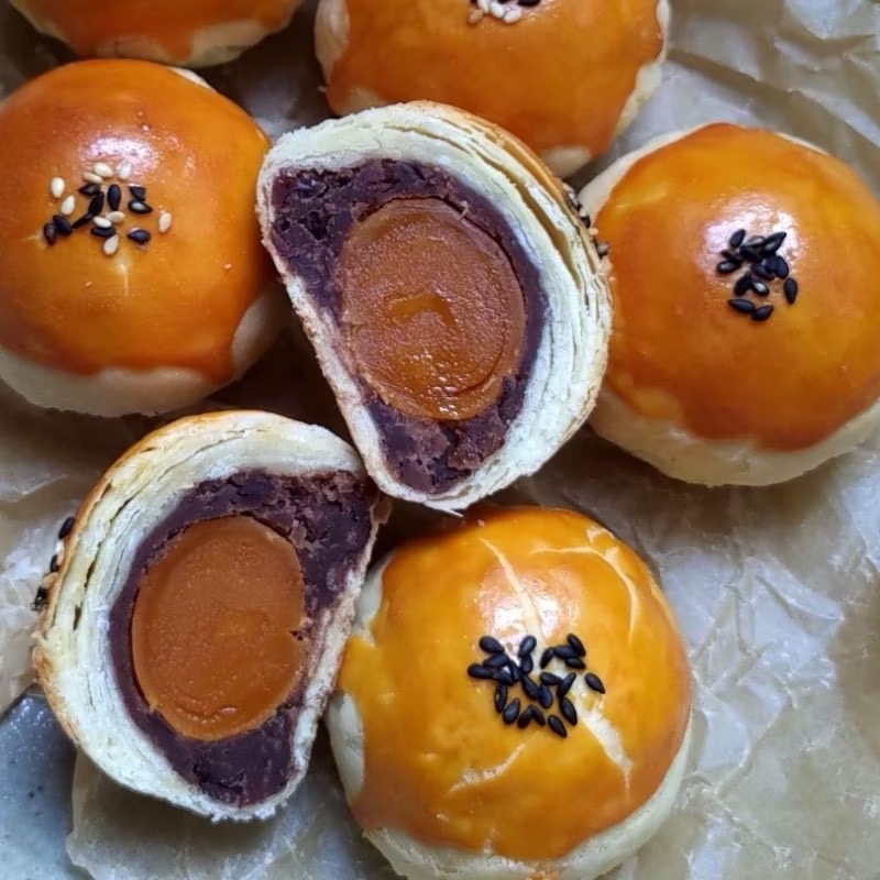 【Kyuu_ki_】金黃蛋黃酥  大顆紅土鹹鴨蛋🌝   宇治抹茶🍵   低糖豆沙餡🫘 抹茶甜點-規格圖8