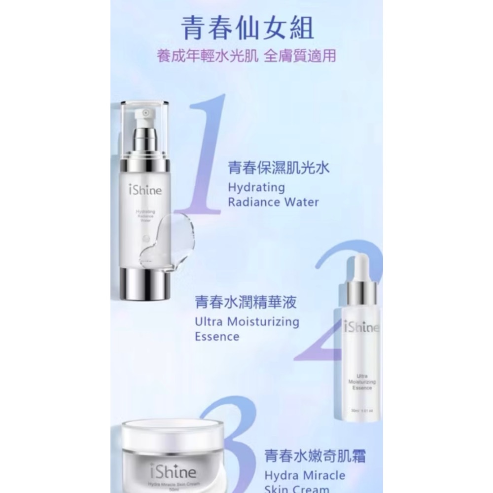 愛閃耀ishine✨青春仙女組✔️保濕水潤✔️Q彈透亮-細節圖2