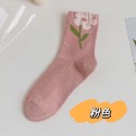 ［酷妞妞］ ins可愛立體花朵中筒襪-規格圖2