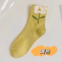 ［酷妞妞］ ins可愛立體花朵中筒襪-規格圖2