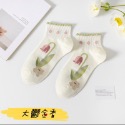 [酷妞妞］小清新可愛花朵短筒襪-規格圖6