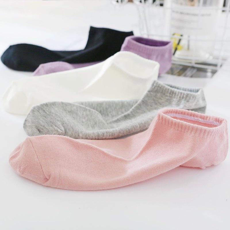 [酷妞妞］ins學院風清新純色休閒船襪-細節圖6