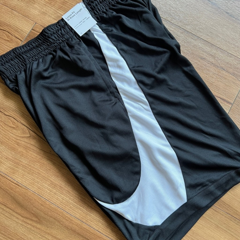 ★8折↘780元!台灣公司貨!NIKE DRI-FIT SHORT 3.0 大勾 籃球褲 黑白 DH6764-013-細節圖3