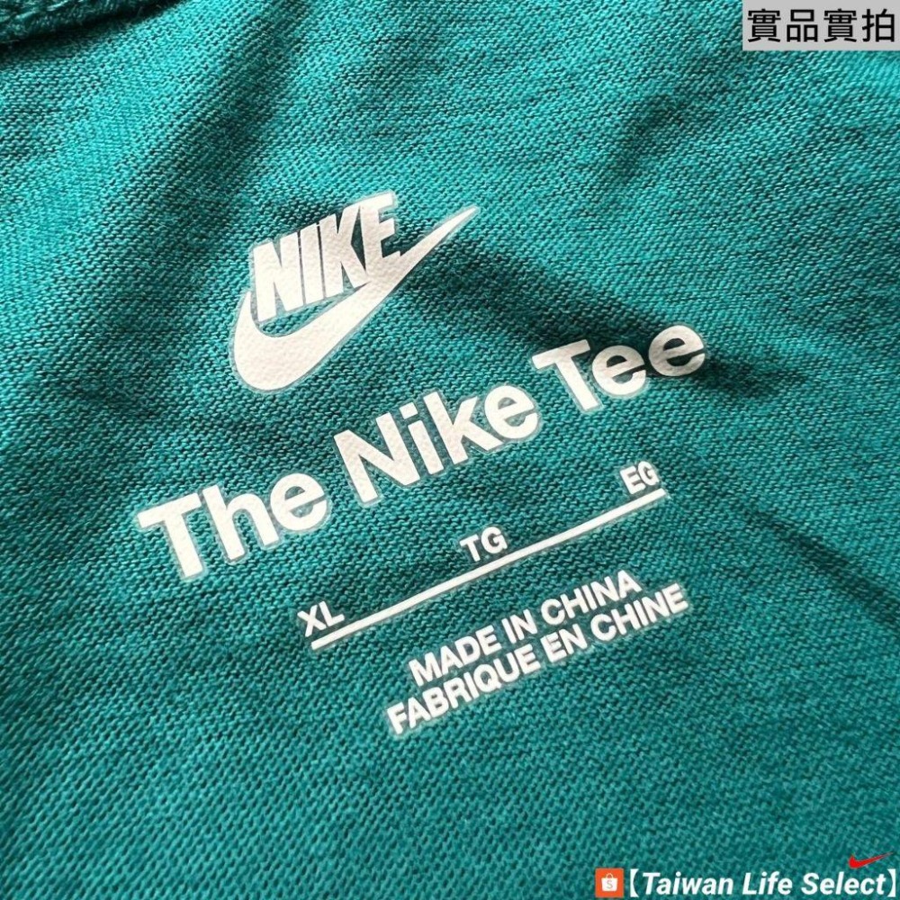 ★7折↘620元!台灣NIKE公司貨!NIKE FUTURA 基本LOGO 純棉 短T 休閒 青色 AR5005-381-細節圖4