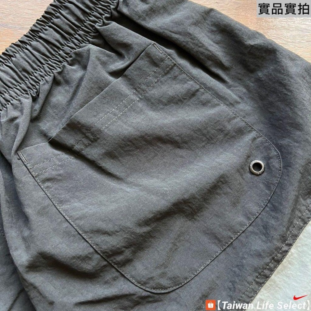 ★56折↘990元!真品保證!臺灣公司貨!NIKE CLUB+ 尼龍 拼接 防撥水 海灘褲 黑灰 FB7812-010-細節圖8