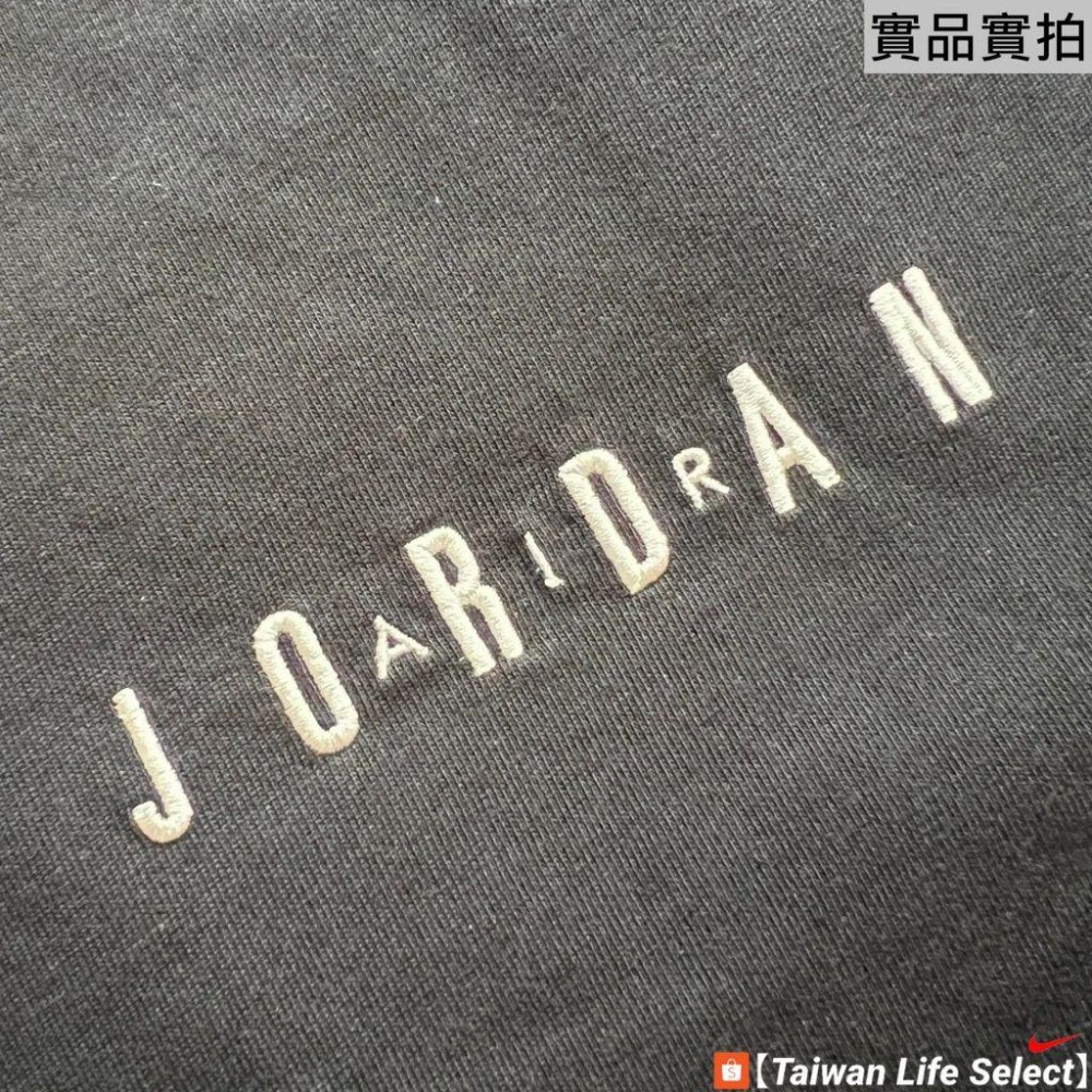 ★72折↘850元!台灣公司貨!JORDAN AIR CREW 文青 刺繡字體 休閒 棉質 黑 DM3183-010-細節圖3