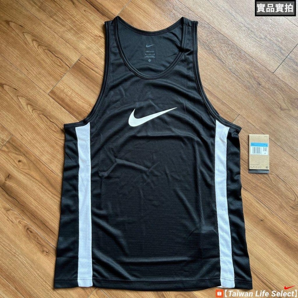 ★79折↘850元!NIKE DRI-FIT SWOOSH 黑白 籃球背心 訓練 慢跑 健身 DV9968-010-細節圖4