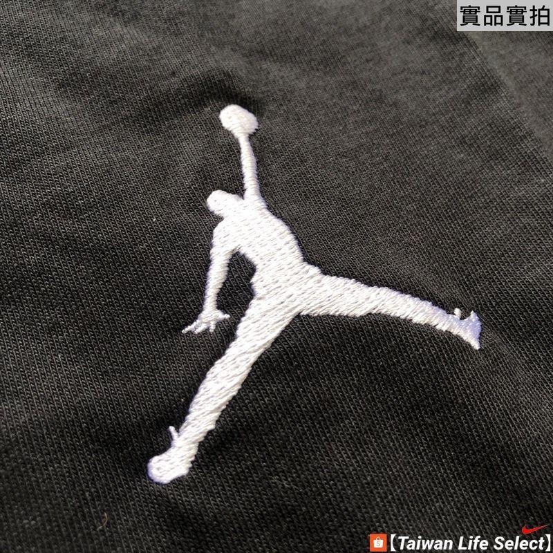 ★67折↘790元!臺灣NIKE公司貨! AIR JORDAN 基本電繡 百搭 短T 透氣舒適 黑 DC7486-010-細節圖6