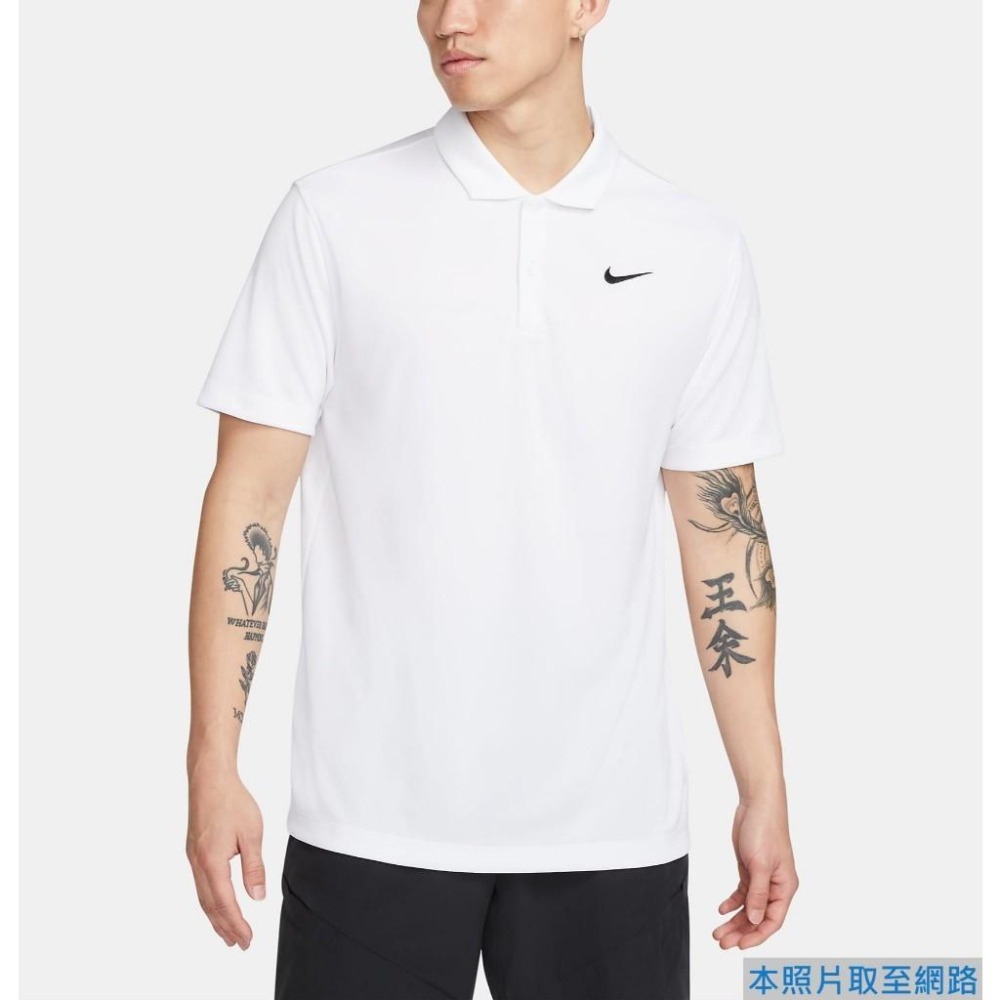 ★890元↘NIKE DRI-FIT VICTORY 電繡 運動POLO 立領短袖 排汗 乾爽 白 DH0858-100-細節圖5