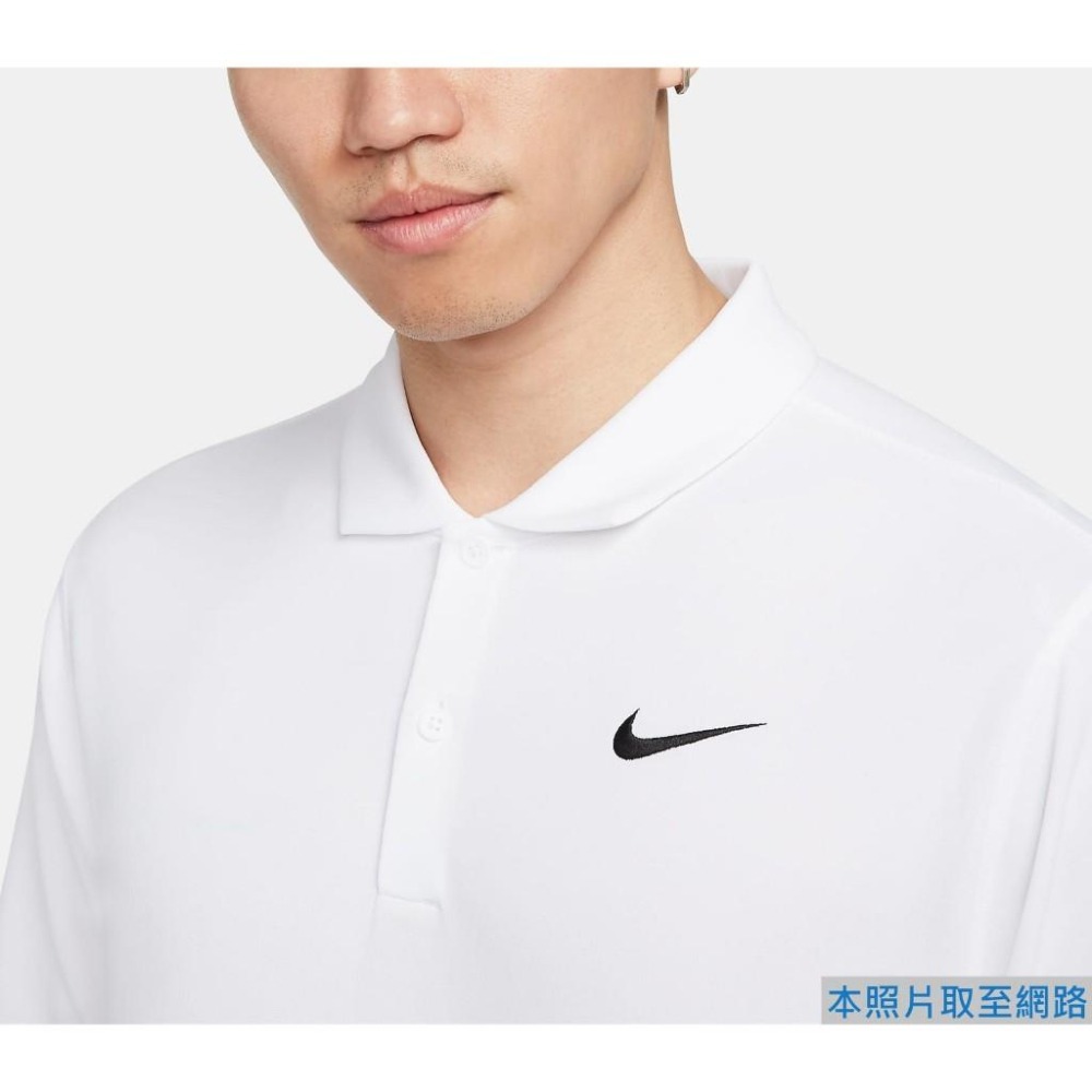 ★890元↘NIKE DRI-FIT VICTORY 電繡 運動POLO 立領短袖 排汗 乾爽 白 DH0858-100-細節圖7