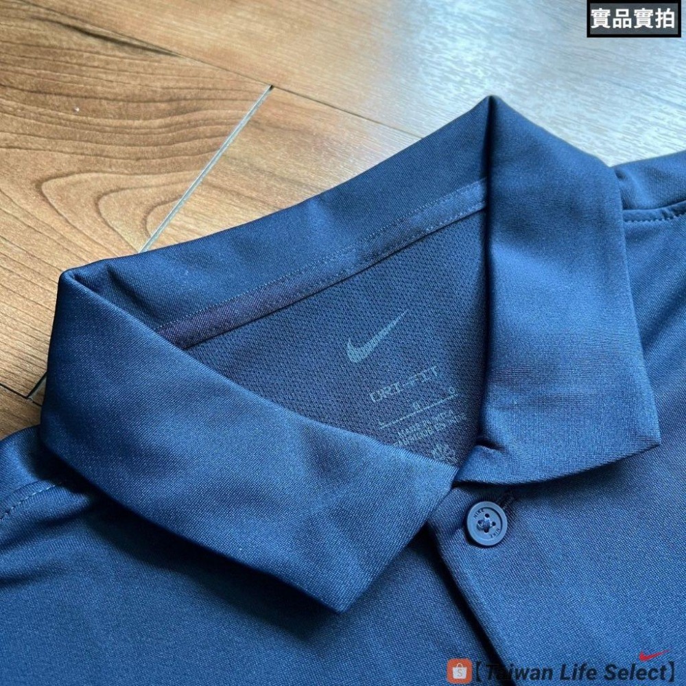 ★890元↘NIKE DRI-FIT VICTORY 電繡 運動POLO 立領短袖 排汗 乾爽 藍 DH0858-451-細節圖4