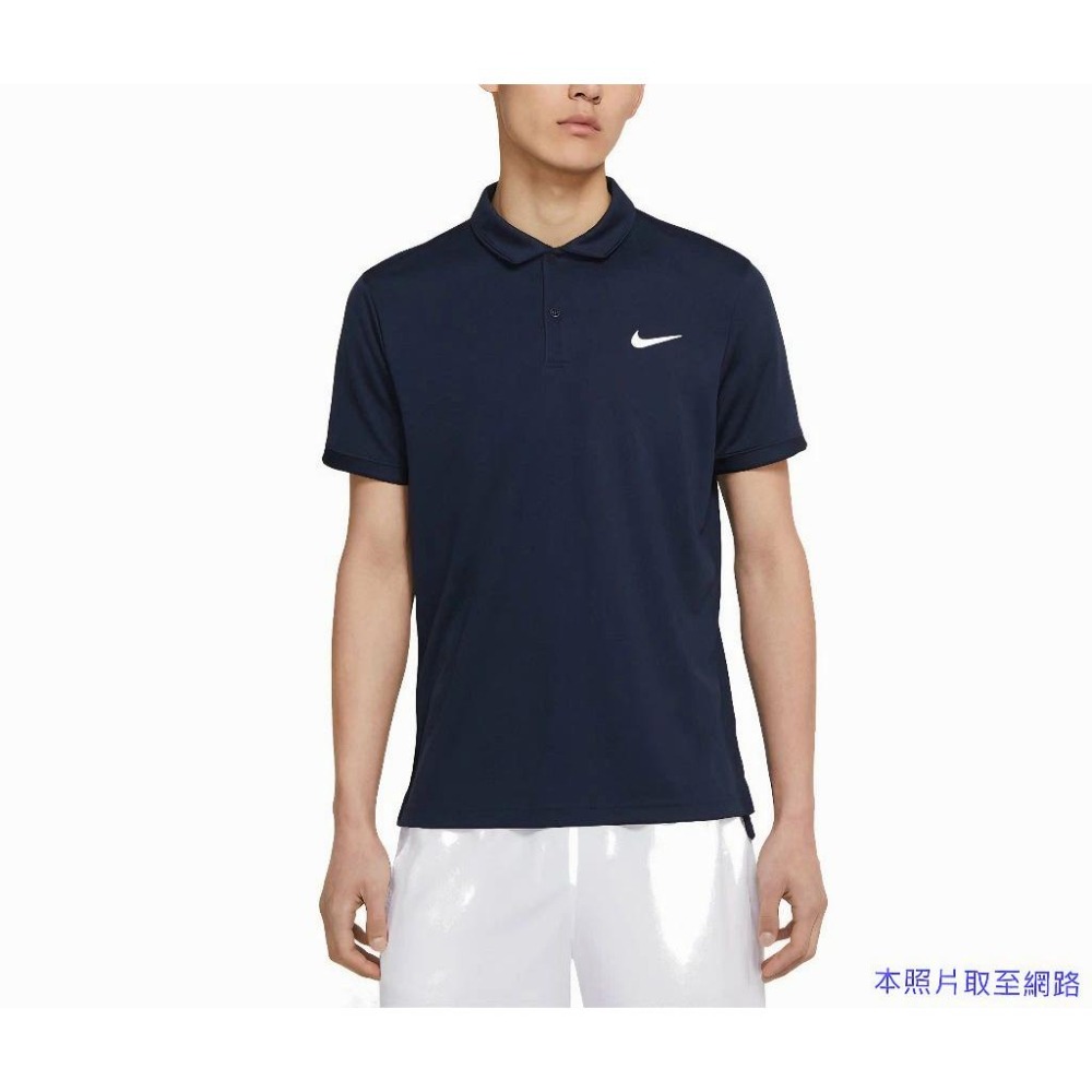 ★890元↘NIKE DRI-FIT VICTORY 電繡 運動POLO 立領短袖 排汗 乾爽 藍 DH0858-451-細節圖5