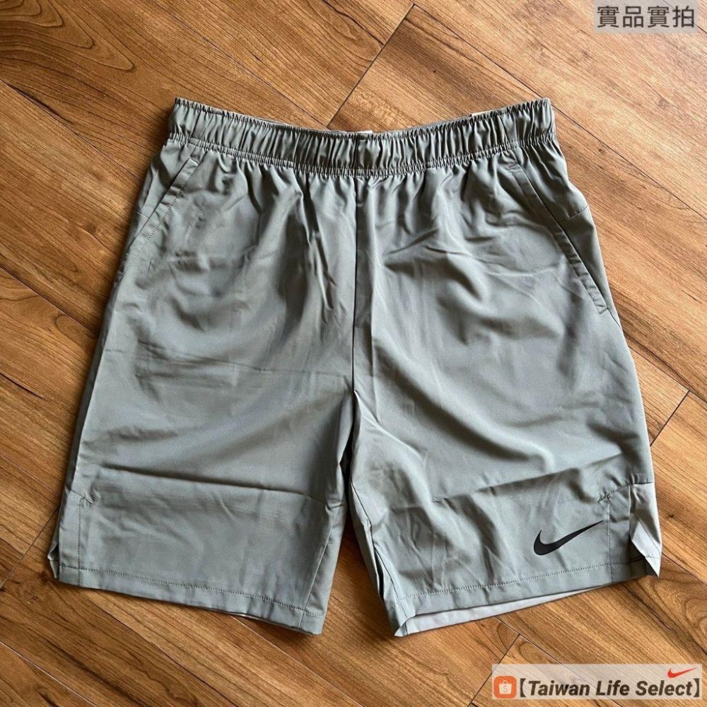 ★890元↘NIKE公司貨! NIKE DriFIT 9吋 高階訓練 梭織短褲 口袋 快速排汗 灰 DM6618-084-細節圖3