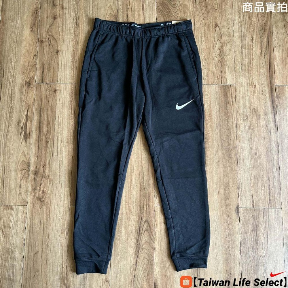 ★66折↘1190元!台灣NIKE公司貨!NIKE DRI-FIT 訓練 慢跑 薄款 縮口長褲 黑 CZ6380-010-細節圖2