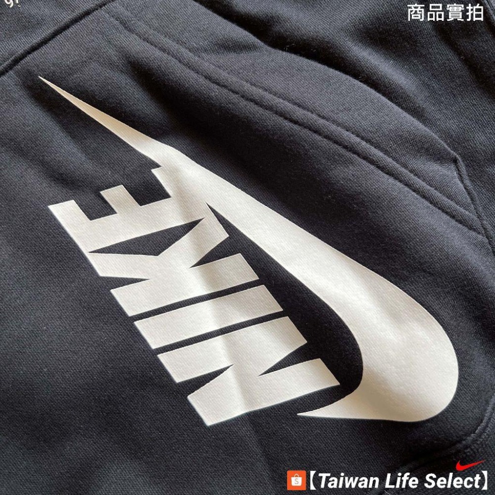 ★6折↘1190元! NIKE NSW HOODIE 標語文字 保暖 內刷毛 棉 帽T 黑 DQ5153-010-細節圖4