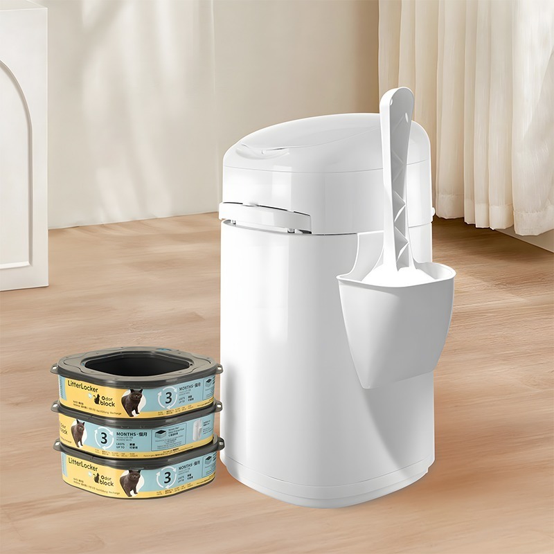 LitterLocker Design 副廠貓咪鎖便桶抗菌塑膠袋匣 *買五送一* 第四代八角形-細節圖6