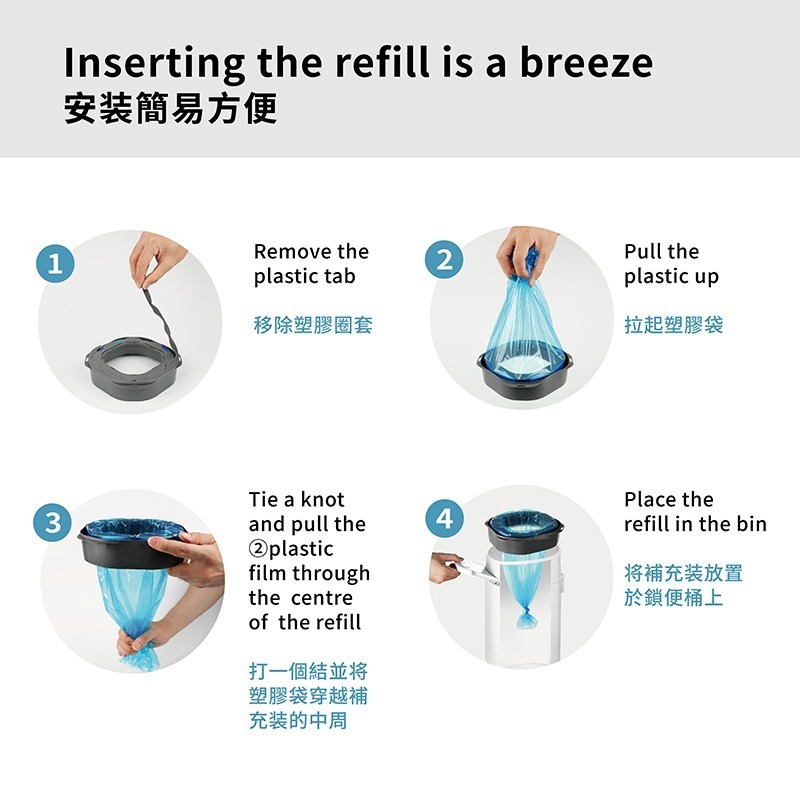 LitterLocker Design 副廠貓咪鎖便桶抗菌塑膠袋匣 *買五送一* 第四代八角形-細節圖9