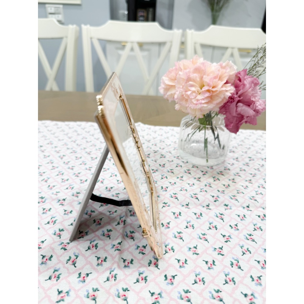 Afternoon Tea  花朵 水鑽 象牙粉 優雅 質感 超美 相框 禮物 3.5*5英吋 現貨-細節圖4